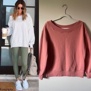 Abercrombie & Fitch Off the Shoulder Sweatshirt
